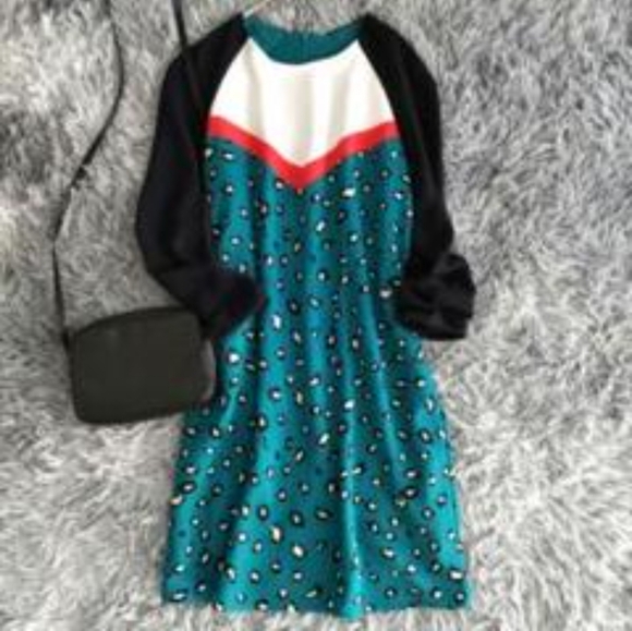 ZARA MOD PRINTED DRESS NWT - Picture 3 of 12